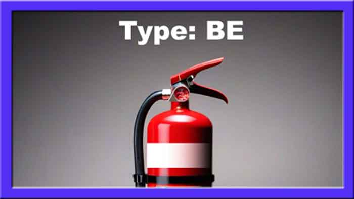 Extinguisher-white-band-type-BE